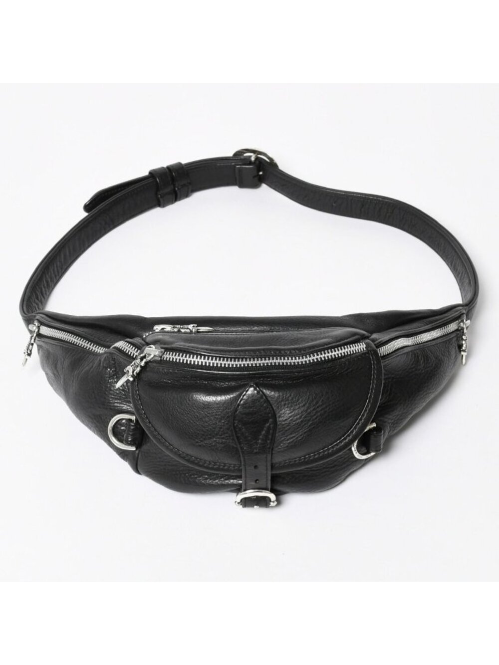 Chrome Hearts 1 Snat Pack Gunslinger Belt Waist Bag Black Silver
